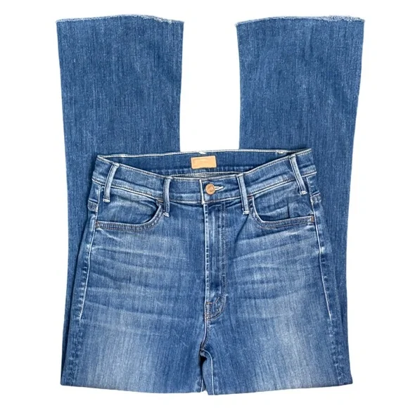 MOTHER The Hustler Ankle Fray Denim Jeans in Sweeter the Juice Blue Wash Size 27 - Picture 4 of 13